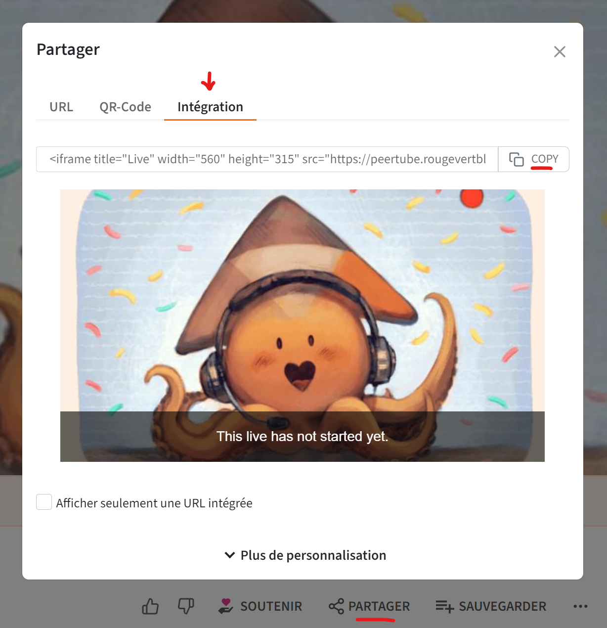 Peertube Embed